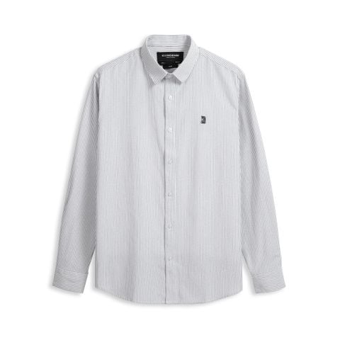 Áo Sơ Mi Nam Tay Dài Palewave Densed Stripes Form Slim - Ảnh 4