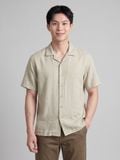 Áo Sơ Mi Nam Tay Ngắn Linen Cuban Sandrift Form Relaxed - Ảnh 16