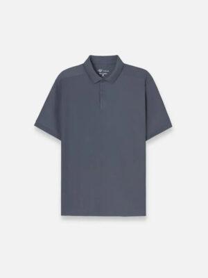 Áo Thun Polo StayFresh™ Vải Sợi Coffee Khử Mùi The Minimalist 007 Màu Xám Phom Vừa Vặn F3