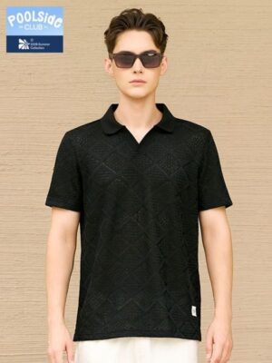 Áo Polo Nam Textured Knit Form Regular