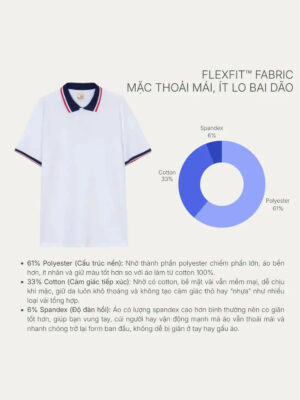 Alternative view of Áo Thun Polo FlexFit™ Co Giãn Phối Viền Màu The No Style 078 Màu Đen Phom Ôm Vừa F2