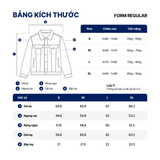 Áo Khoác Jeans Nam Trucker Steel Mark Form Regular - Ảnh 17
