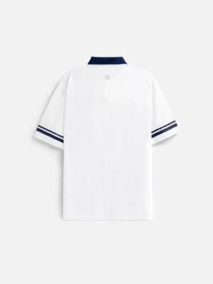 Alternative view of Áo Thun Polo FlexFit™ Cổ Phối Màu "CALIFORNIA" The No Style 028 Màu Trắng Phom Rộng Rãi F4