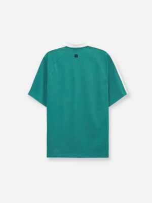 Alternative view of Áo Thun Polo AirDry™ Dây Kéo Cổ Phối Màu The No Style 029 Màu Xanh Lá Đậm Phom Rộng Rãi F4