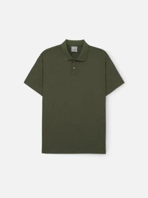 Áo Thun Polo ColorLock™ Vải Cá Sấu Đứng Dáng Giặt Không Phai Màu Non Branded 003 Màu Xanh Lá Đậm Phom Ôm Vừa F2