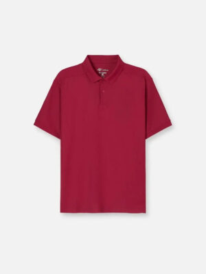 Áo Thun Polo StayFresh™ Vải Sợi Coffee Khử Mùi The Minimalist 007 Màu Đỏ Đậm Phom Vừa Vặn F3