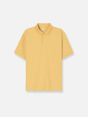 Áo Thun Polo StayFresh™ Vải Sợi Coffee Khử Mùi The Minimalist 007 Màu Vàng Đậm Phom Vừa Vặn F3