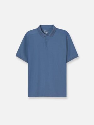 Áo Thun Polo StayFresh™ Vải Sợi Coffee Khử Mùi The Minimalist 007 Màu Xanh Dương Phom Vừa Vặn F3