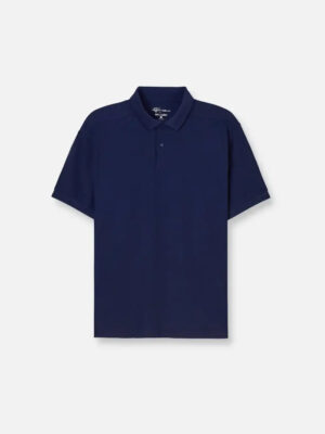 Áo Thun Polo StayFresh™ Vải Sợi Coffee Khử Mùi The Minimalist 007 Màu Xanh Dương Đậm Phom Vừa Vặn F3