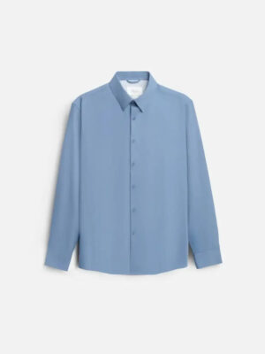 Áo Sơ Mi Tay Dài StayFresh™ Vải Sợi Ngải Cứu Chạm Mát Ngăn Mùi Hiệu Quả The CEO 002 Màu Xanh Ngọc Đậm Phom Ôm Vừa F2