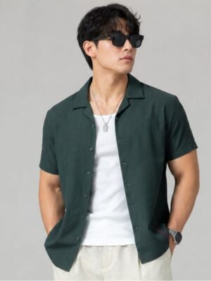 Áo Sơ Mi Linen Nam Tay Ngắn Cuban CigarCraft Form Relaxed