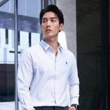 Áo Sơ Mi Nam Tay Dài Palewave Densed Stripes Form Slim - Ảnh 16