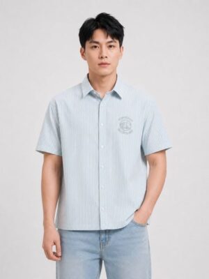 Áo Sơ Mi Nam Tay Ngắn Campus League Form Boxy