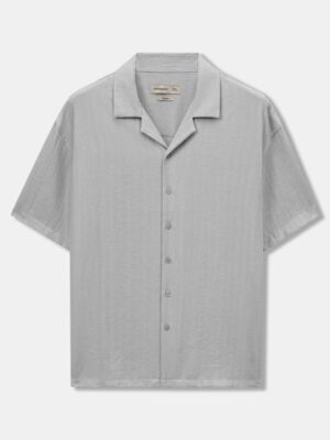 Alternative view of Áo Sơ Mi Nam Tay Ngắn Linen Cuban Sandrift Form Relaxed