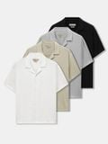 Áo Sơ Mi Nam Tay Ngắn Linen Cuban Sandrift Form Relaxed - Ảnh 31