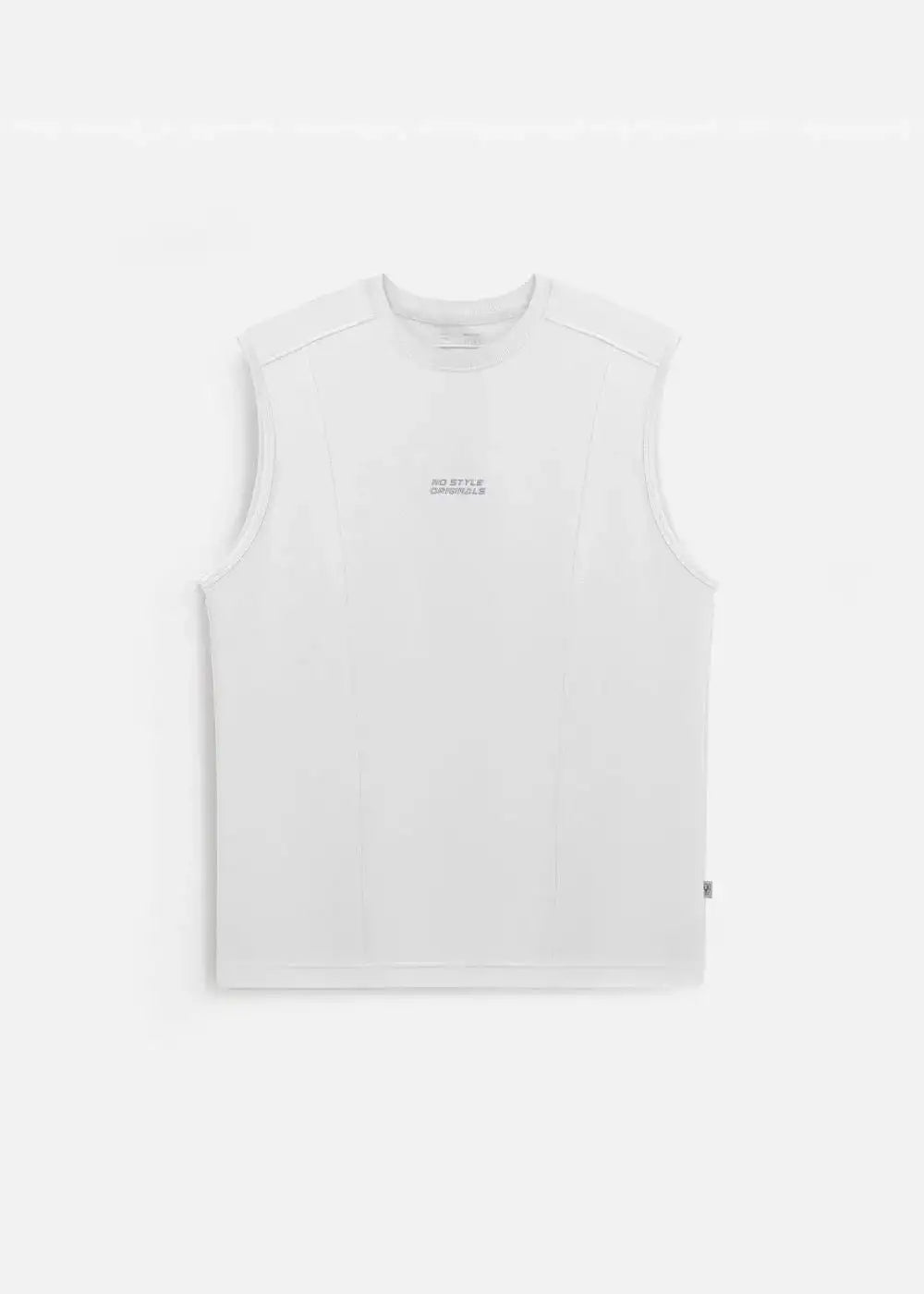 Áo Thun Tank Top FlexFit™ Cotton Mềm Mịn Co Giãn The No Style 021 Màu Trắng Phom Ôm Vừa F2