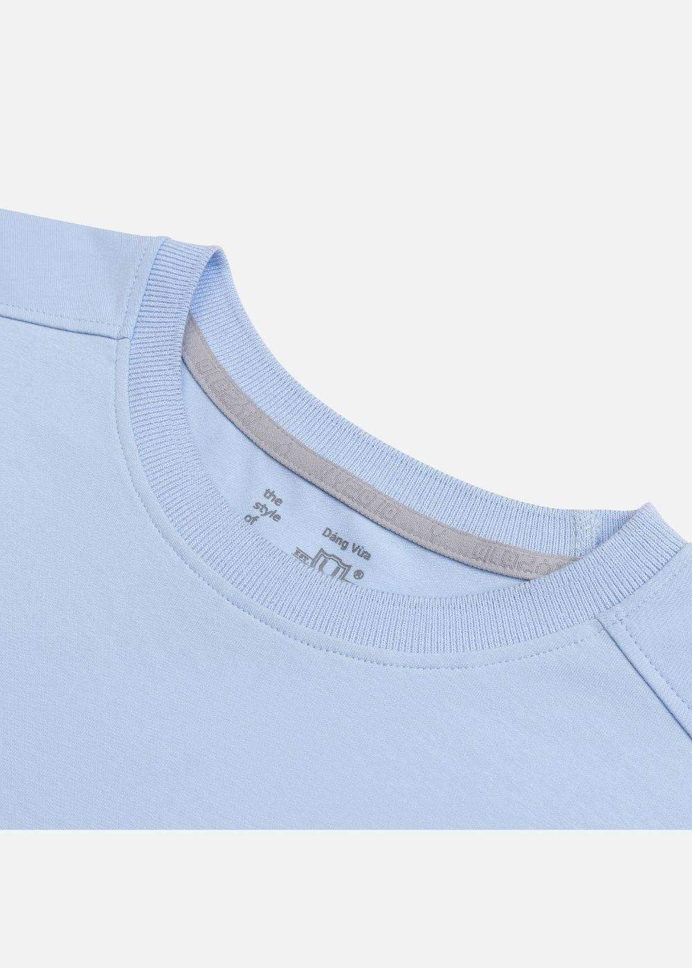 Áo Thun Tank Top FlexFit™ Cotton Mềm Mịn Co Giãn The No Style 021 Màu Xanh Dương Nhạt Phom Ôm Vừa F2 - Ảnh 3