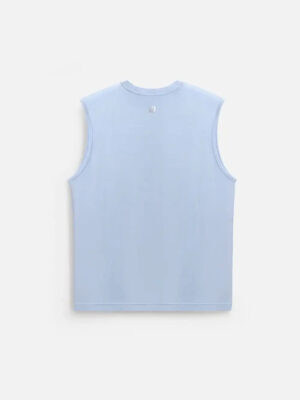 Alternative view of Áo Thun Tank Top FlexFit™ Cotton Mềm Mịn Co Giãn The No Style 021 Màu Xanh Dương Nhạt Phom Ôm Vừa F2