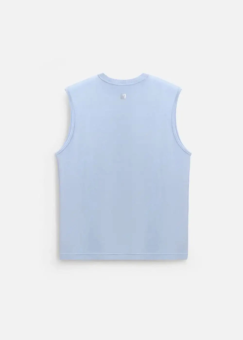Áo Thun Tank Top FlexFit™ Cotton Mềm Mịn Co Giãn The No Style 021 Màu Xanh Dương Nhạt Phom Ôm Vừa F2 - Ảnh 2