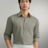Áo Sơ Mi Linen Nam Tay Dài Coastal Breeze Form Regular