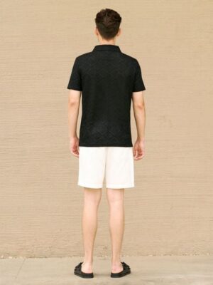 Alternative view of Áo Polo Nam Textured Knit Form Regular