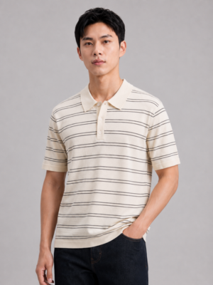 Áo Polo Len Nam Urban Stripe Form Regular