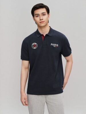 Áo Polo Nam Hoạ Tiết Paris Form Regular