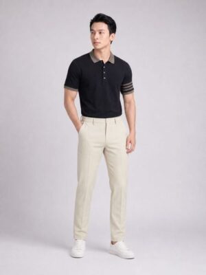 Alternative view of Áo Polo Nam Phối Viền Tay Impressive Prospect Form Regular
