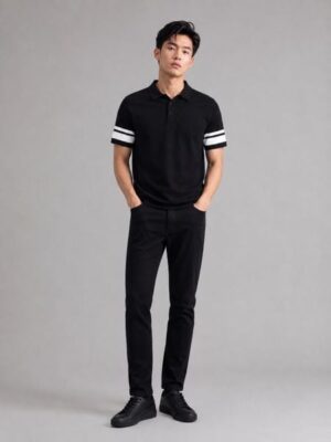 Alternative view of Áo Polo Nam Len Black Ace Form Regular